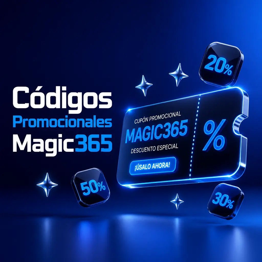 Códigos promocionales de Magic365 para activar bonos de bienvenida en deportes y casino al cargar tu depósito.