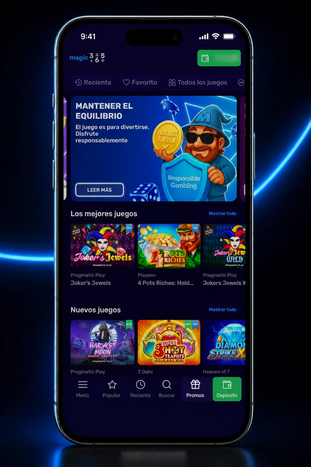 Guía paso a paso para activar y usar bonos en Magic365 Argentina desde una pantalla de celular