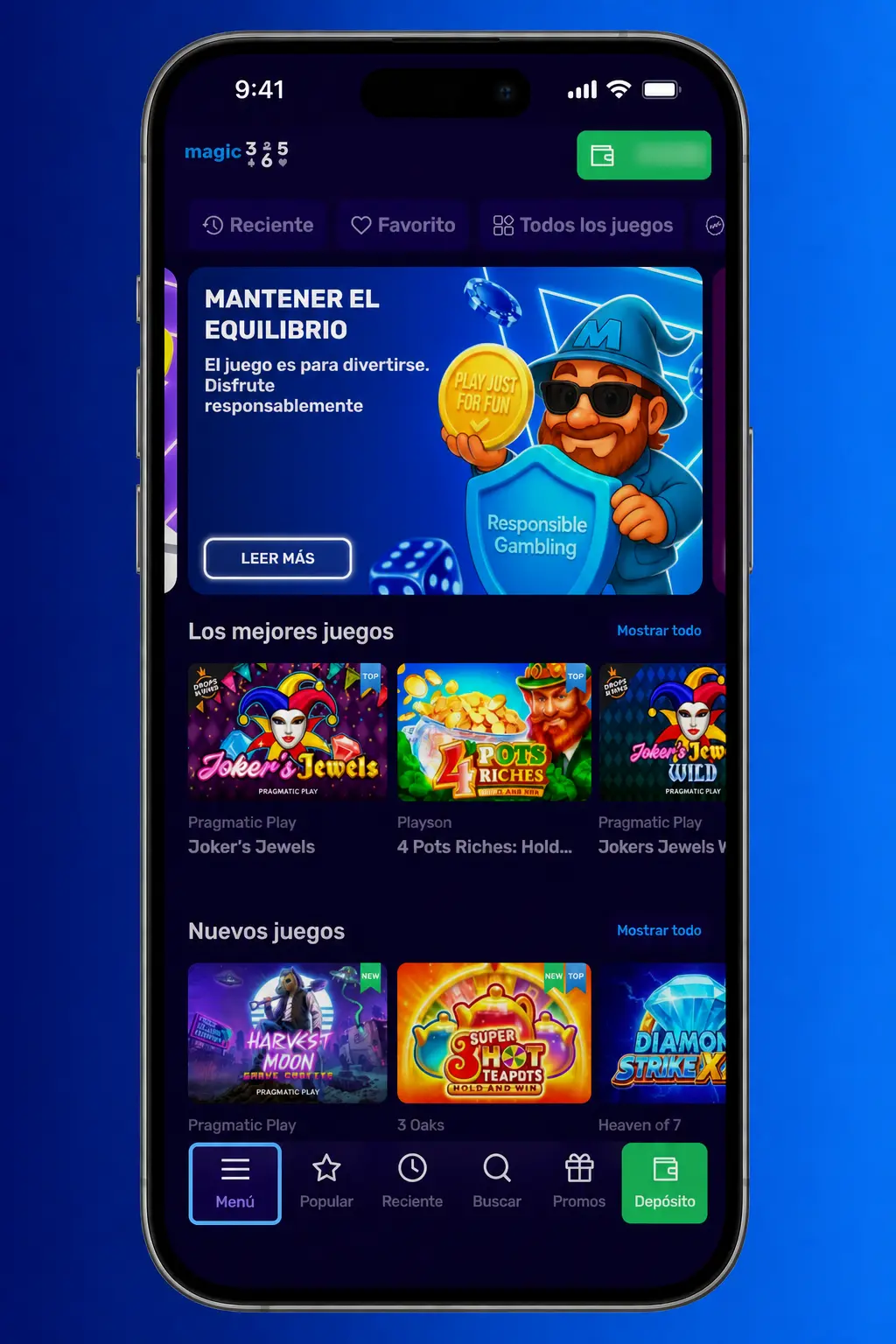 Pasos para verificar tu cuenta en Magic365: cargá DNI, factura de servicios y confirmá tu método de depósito.