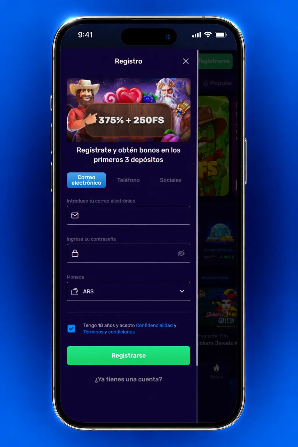 Pasos para registrarte en Magic365 Argentina: elegí método, completá datos, creá clave y activá tu cuenta.